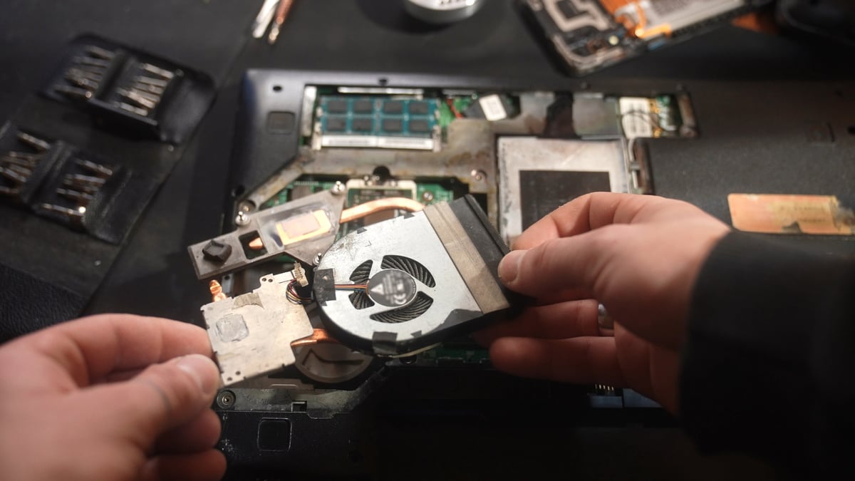 Laptop battery replacement and internal repair — Oriya Computers East London